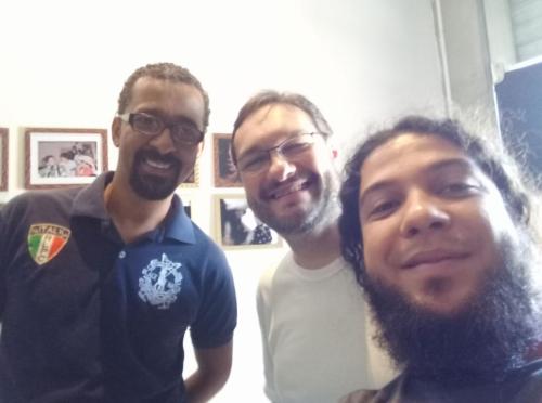 Com Fabiano Chagas e Sandro Haick (2017)